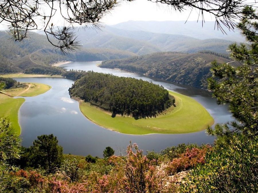 Natuurgebied las Hurdes in het noorden van de Extremadura
