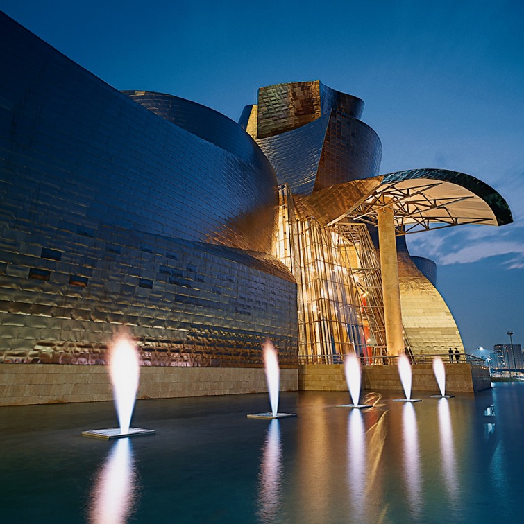 Het Güggenheim in Bilbao