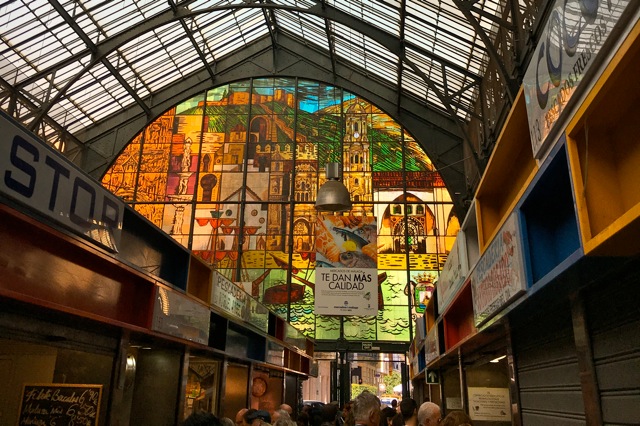 Mercado Central in Malaga, Calle Atarazanes