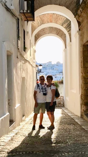 Chris en Hans in Vejer de la Frontera