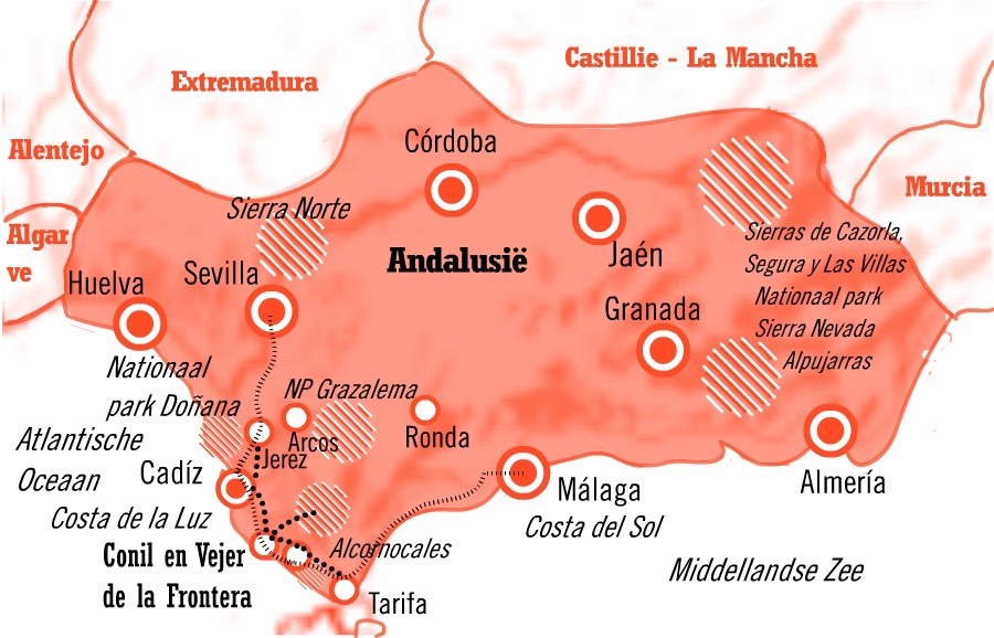 1. Wandelreis Andalusie aan de Costa de la Luz