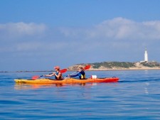 Kayakken op zee