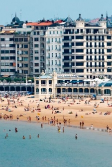 Ligging van het hotel aan de Concha Baai