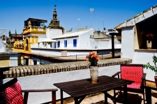 Terras van centraal gelegen appartement Sevilla, Andalusië