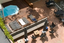 Zicht op het terras