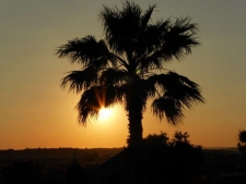 Zonsondergang bij quinta Alfarrobeira