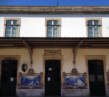 Pinhao treinstation, aan de Douro