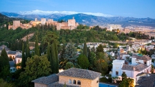 Zicht op het Alhambra