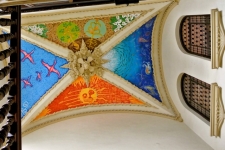 Plafond in trappenhuis, hotel in Córdoba