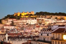 het uitzicht vanuit de B&B in Chiado
