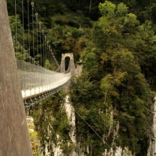 Holzarte hangbrug, Pyreneeën