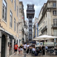 Santa Justa lift in Lissabon
