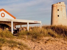 Eten op het strand