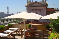Dakterras Hotel aan de Port Vell Barcelona