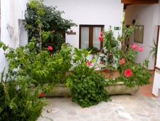 Patio van het hotel in Sevilla