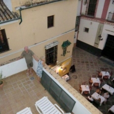 Vanaf terras in Sevilla