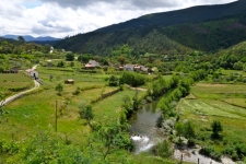 Het landschap aan de voet van de Serra da Estrela