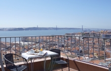 Het terras van de Deluxe Suite, op de 3e etage, fenomenaal!
